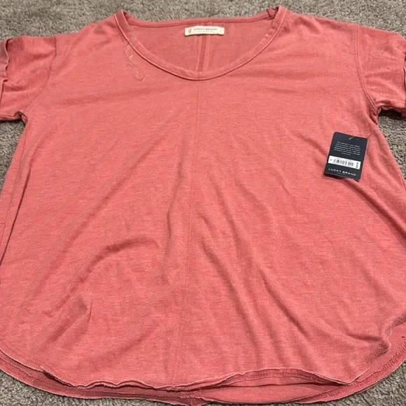 Lucky Brand Coral Top - Picture 4 of 5